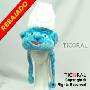 SOMBRERO PITUFO PELUCHE HS5607 x 1